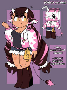 Valentine [she/her, sweet strawberry cow girl]